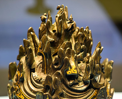 河北省博物馆,馆藏文物,汉代,错金铜博山炉