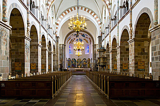 大教堂,室内,日德兰半岛,丹麦,欧洲