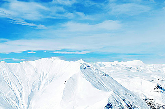 高山,雪