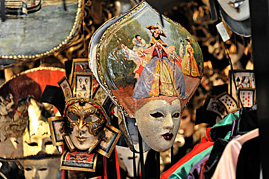 面具,店,纪念品,威尼斯,威尼托,区域,意大利,欧洲