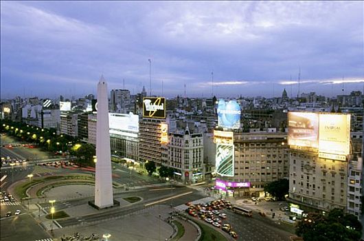 阿根廷,布宜诺斯艾利斯,七月,街道,夜晚
