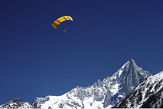 滑伞运动,夏蒙尼,法国阿尔卑斯山