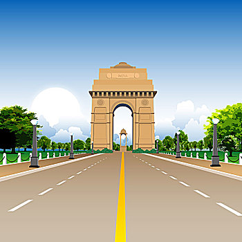 建筑,战争纪念碑,印度,大门,新德里