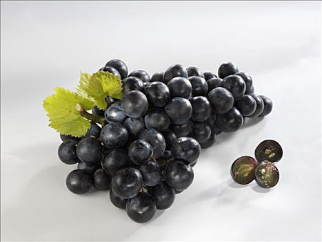 葡萄,品种,蓝色,葡萄串,抠像,食物