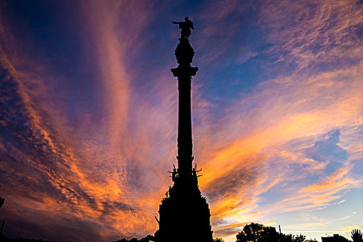 哥伦布雕像,巴塞罗那,西班牙