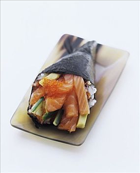 手卷寿司,三文鱼
