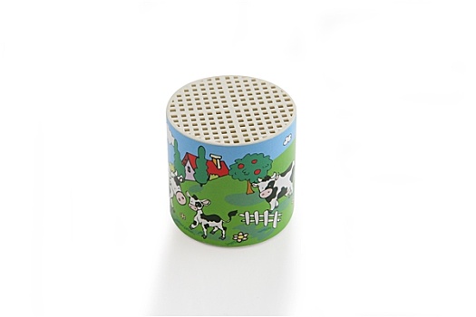盒子,母牛,圆柱形,孩子,白色背景