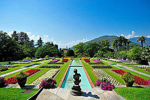 植物园,别墅,韦尔巴尼亚,马焦雷湖,意大利,欧洲