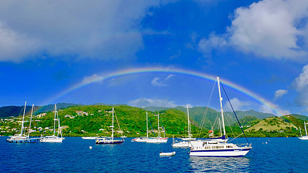 加勒比马提尼克整个彩虹