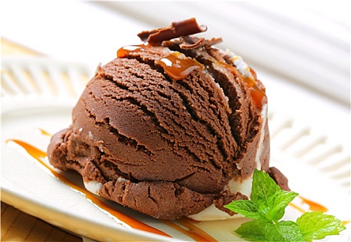 巧克力,香草冰淇淋