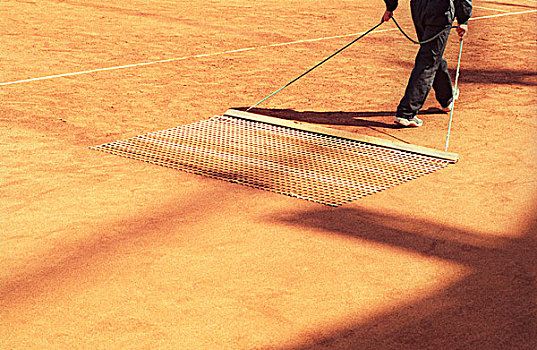 清洁,网球场
