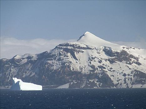 冰山,漂浮,海峡,南极