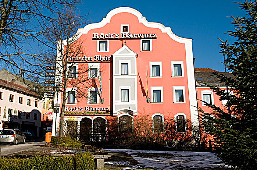 酒店,餐馆,巴伐利亚森林,巴伐利亚,德国,欧洲