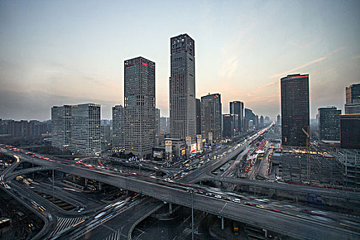 北京cbd地区建筑景观