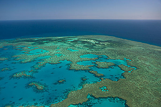 航拍,大堡礁,世界遗产,昆士兰,澳大利亚,大洋洲