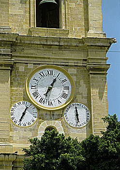 马耳他,瓦莱塔,圣约翰,大教堂,钟表