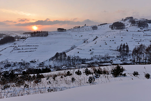 冬季吉林雪村-松岭美景如画