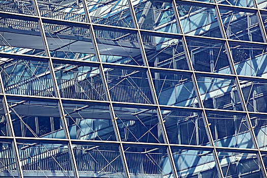 现代建筑,玻璃幕墙,柏林,德国,欧洲