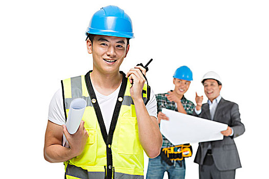 建筑工程師在施工現場指揮