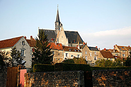 法国,中心,卢瓦尔河,乡村,教区教堂