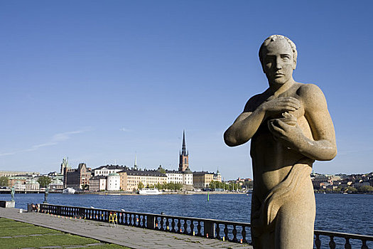 骑士岛,湖,斯德哥尔摩,瑞典