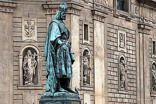 雕塑,广场,布拉格,捷克共和国,欧洲