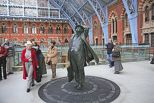 伦敦,国际,车站,雕塑