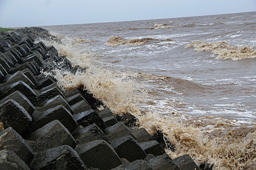 浊浪,滔滔,海浪,潮起,潮落