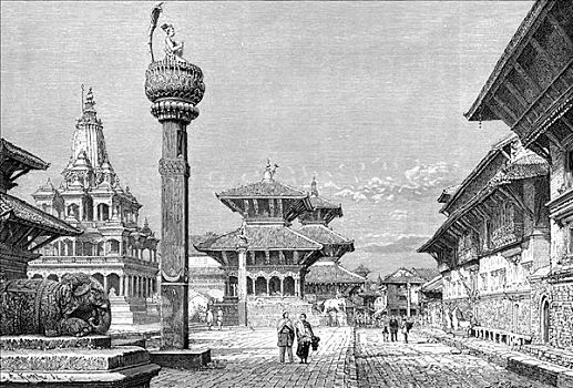 庙宇,帕坦,尼泊尔