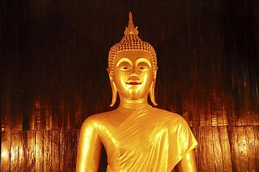 佛,雕塑,寺院,清迈,泰国