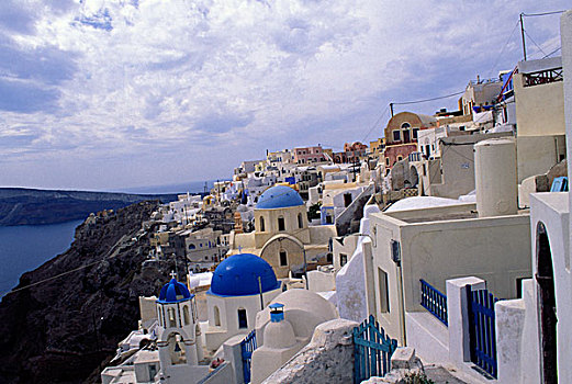 欧洲,希腊,锡拉岛,传统建筑
