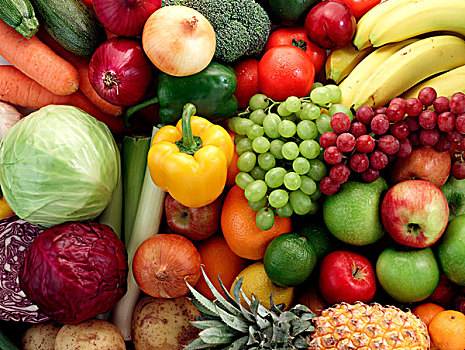 水果,蔬菜,背景