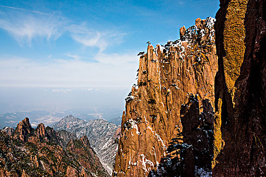 黄山风光日出日落云海