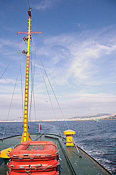 救生艇,船尾,船,伊斯坦布尔,土耳其