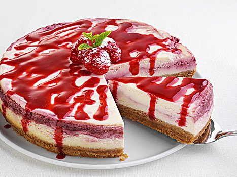 树莓,芝士蛋糕