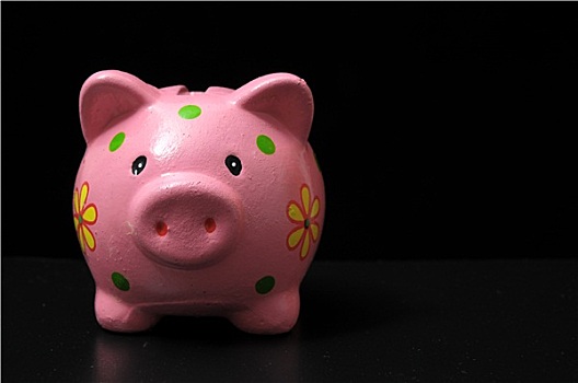 粉色,猪,存钱罐