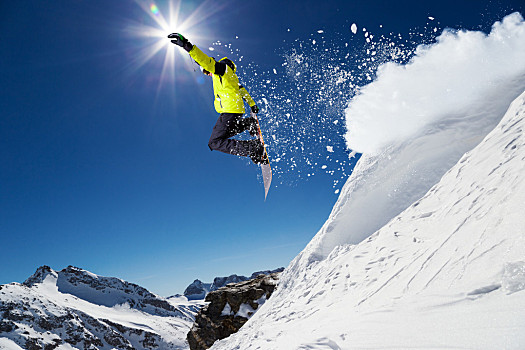 高山滑雪,滑雪道,滑雪,下坡,自由,骑乘,滑雪板,跳跃,山