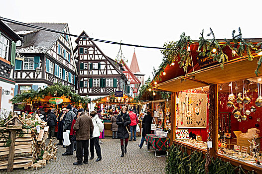 圣诞市场,巴登符腾堡,德国,欧洲