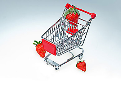 草莓,购物车