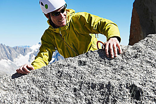 登山,顶峰,夏蒙尼,上萨瓦省,法国