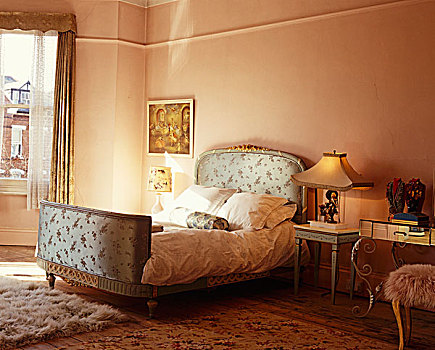 法国,床,自豪,地点,主卧室,维多利亚时代风格,伦敦,房子