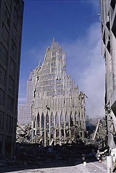 世贸中心,恐怖袭击,结果,九月,2001年,纽约,美国