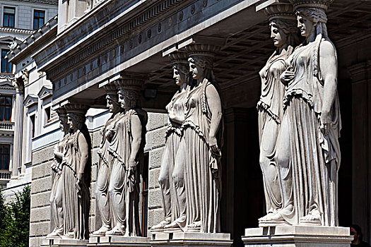 女像柱,柱子,奥地利,国会大厦,维也纳