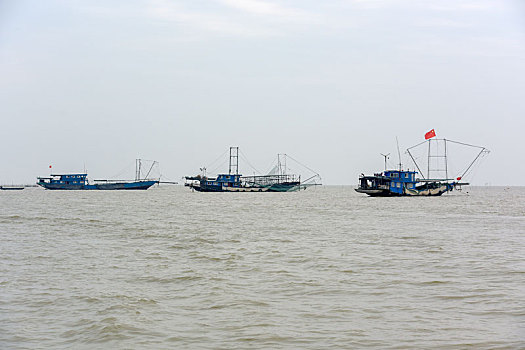 江苏洪泽湖渔船