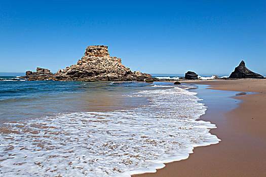 海滩,大西洋海岸,阿尔加维,葡萄牙,欧洲