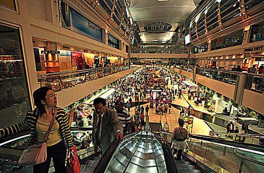 酋长国,迪拜,机场,责任,购物中心