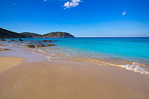 伊比萨岛,海滩,巴利阿里群岛,西班牙