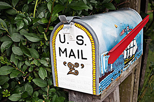传统,美国,邮箱