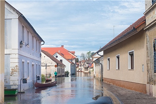 洪水,街道