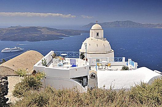 传统,白房子,爱琴海,建筑,圣托里尼岛,希腊